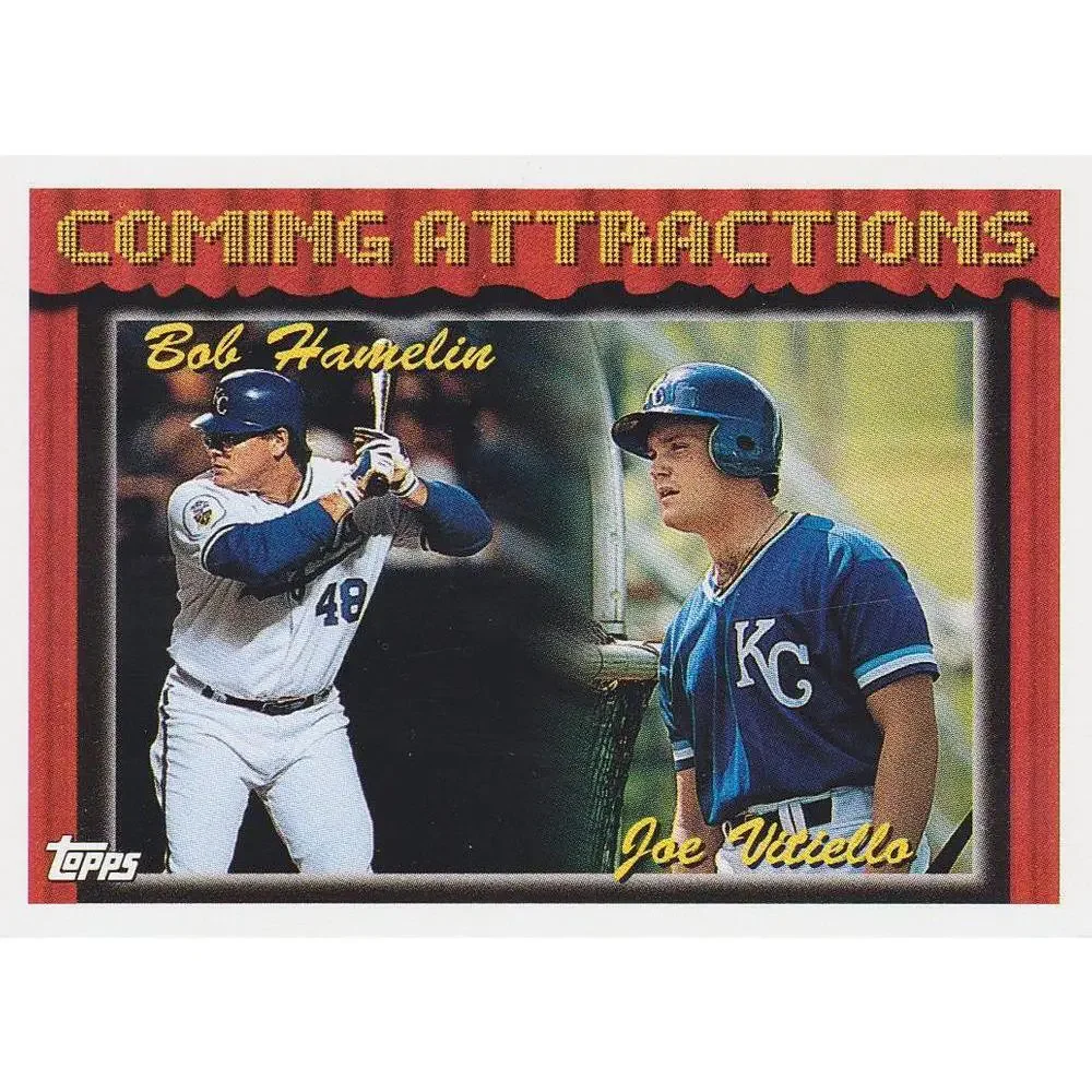 1994 Topps Bob Hamelin / Joe Vitiello CA, RC # 769 Kansas City Royals